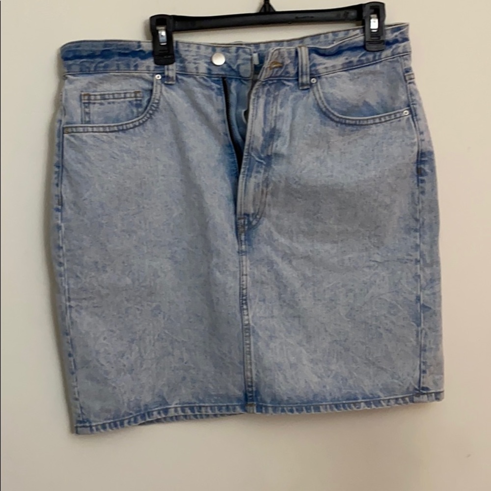 Acid Wash Jean skirt